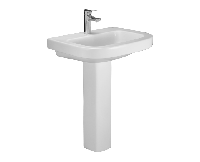 CRUSE WALLHUNG WASHBASIN WITH FULL PADESTAL BY CERA | S2040111