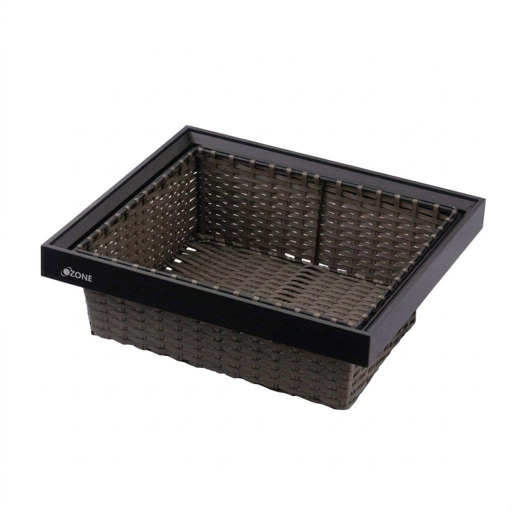 Rattan Basket | OZ-WBA-RB 600MM ANTHGREY
